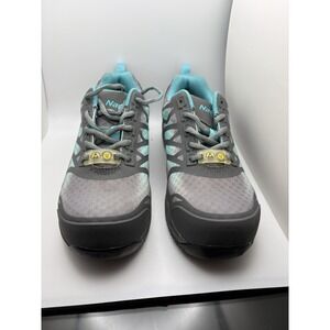 Nautilus Steel Toe Mens Work Shoes N2485W Gray Teal Safety Toe Sneakers 6M